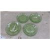 Image 2 : Assorted Depression Glass Plates, Bowls, Stemware 16 Pieces