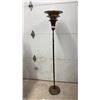 Image 1 : Vintage Art Deco Floor Lamp with Tiered Shade 64"