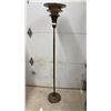 Image 2 : Vintage Art Deco Floor Lamp with Tiered Shade 64"