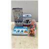 Image 1 : Waterpik Shower Head, NEW Omron Blood Pressure Monitor, Bioré UV SPF Moisturizer and New Rubber