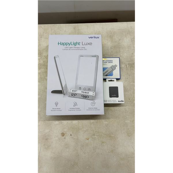 New Verilux Happy Light, New Sudio S2 Bluetooth Speaker and Blanbok + Flash Drive