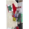 Image 1 : Christmas Décor Lot: Sylvania LED Lights, Cookie Cutters, Decorative Bear Figure, Bows 12pc, New