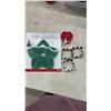 Image 3 : Christmas Décor Lot: Sylvania LED Lights, Cookie Cutters, Decorative Bear Figure, Bows 12pc, New