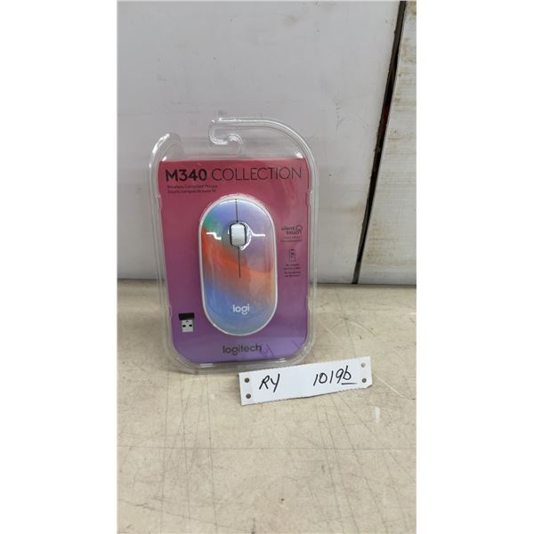 New Logitech M340 Collection Wireless Compact Mouse with Silent Touch and USB Receiver