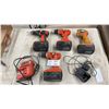 Image 1 : 3 Black & Decker 18-Volt Cordless Drills with Flashlight and Chargers