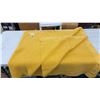 Image 9 : 2 Pure Laine Vierge Golden Yellow Virgin Wool Blankets with Satin Binding