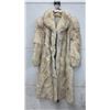 Image 1 : Peter Gaye Fur Gallery Cream Fox Fur Full-Length Coat, Sz M-L