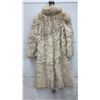 Image 3 : Peter Gaye Fur Gallery Cream Fox Fur Full-Length Coat, Sz M-L