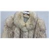 Image 4 : Peter Gaye Fur Gallery Cream Fox Fur Full-Length Coat, Sz M-L