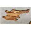 Image 3 : Collection of Handcrafted Wood Carvings Including Dolphins, Rose, Loon, and More