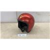 Image 1 : Cal-AM Vagabond 71 Red Metalflake Open-Face Motorcycle Helmet