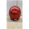 Image 2 : Cal-AM Vagabond 71 Red Metalflake Open-Face Motorcycle Helmet