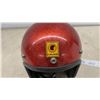Image 4 : Cal-AM Vagabond 71 Red Metalflake Open-Face Motorcycle Helmet