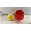 Image 4 : Fiesta Saucers, Art Glass Vases, and Oversized Brandy Snifter