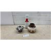 Image 1 : West German Pottery Collection Including Lidded Bowl and Fat Lava Vases, Three Pieces
