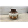 Image 5 : West German Pottery Collection Including Lidded Bowl and Fat Lava Vases, Three Pieces