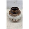 Image 7 : West German Pottery Collection Including Lidded Bowl and Fat Lava Vases, Three Pieces