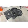 Image 6 : New Uline Delineator Posts with Rubber Bases and 3" X 1000' Barricade Tape