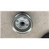 Image 3 : Pneumatic Wheels 4.10/3.50-4 with Spare Rim and Rechargeable Spotlight, No Cord
