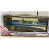 Image 2 : Classic Collection 1:18 Scale Diecast 1957 Bel Air Convertible and CAT Plastic Dump Truck