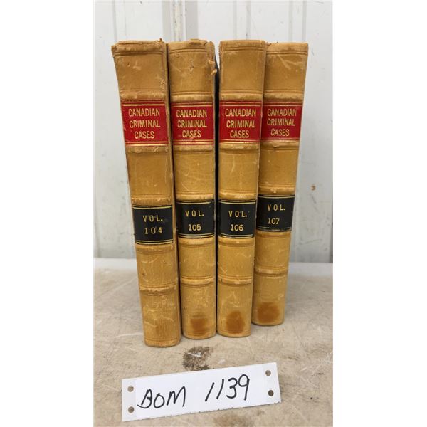 4 Leather Bound Law Books