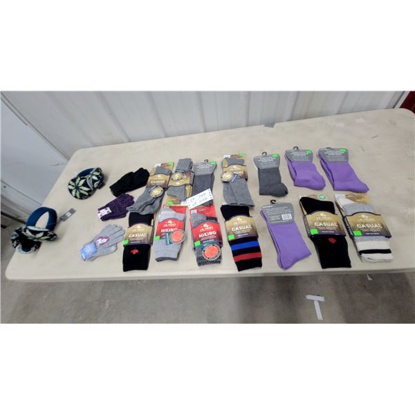 J.B. Field's Casual and Hiking Socks, Diabetic Socks, Gloves, Earmuffs, and More