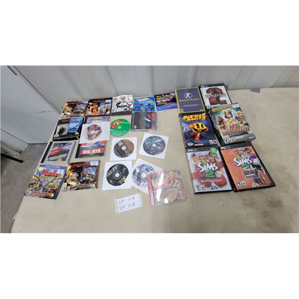Collection of PC CD-ROM Games Including the Sims 2, Age of Mythology, Counter-Strike and More