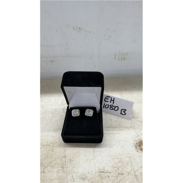2 Carat GRA Certified Round Brilliant Cut Moissanite VVS D Color with 40 Round Brilliant Cut Cubic