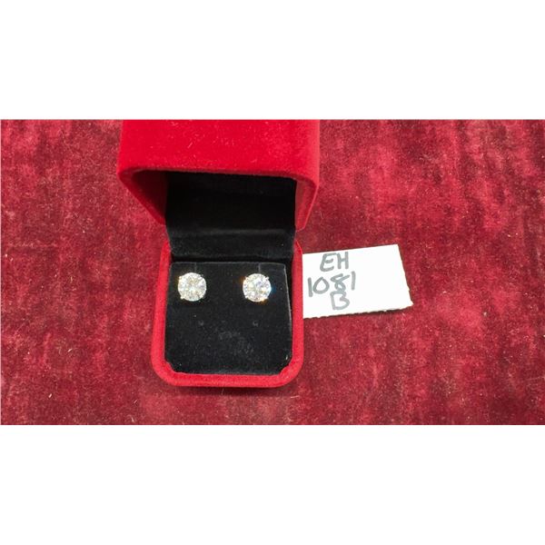 6.00 Carat Total Weight GRA Certified Round Brilliant Cut Moissanite Stones VVS D Color Set in 4