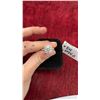Image 6 : 5 Carat GRA Certified Round Brilliant Cut Moissanite Stone VVS D Color Set in Center with 12 Round