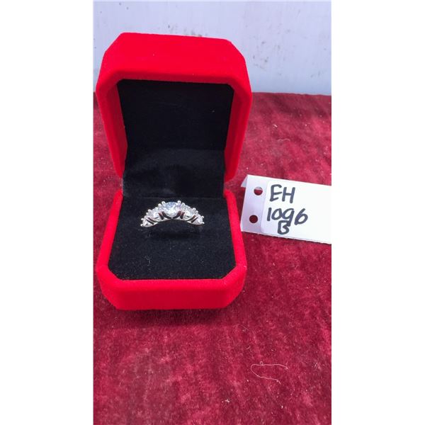 GRA Certified 3.60 Carat Total Weight VVS D Color with 5 Moissanite Stones Set Graduating down in