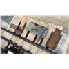 Image 4 : Pallet Lot, 2 Rail Road Section Anvils, Cast Planer No Motor and More