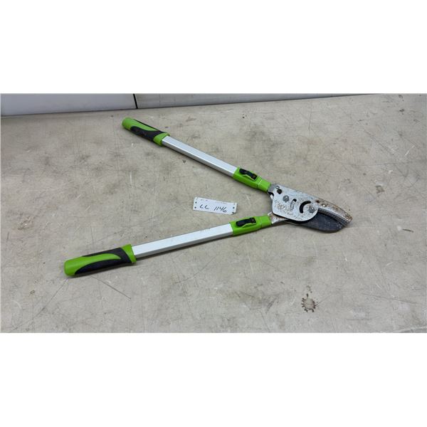 Extendable Bypass Lopper with Telescoping Aluminum Handles and Compound Action Head