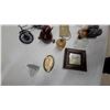 Image 2 : Assorted Collectible Figurines, Miniature Bicycle, Brass "Open" Sign, Trinket Boxes, and More