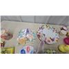 Image 5 : Easter and Spring Décor Lot Including Ceramic Serving Dishes, Faux Orchids, Candles, and More