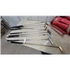 Image 3 : Collection of Eight Golf Putters and 2 Irons with Red Golf Bag