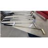 Image 4 : Collection of Eight Golf Putters and 2 Irons with Red Golf Bag