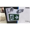 Image 2 : Stanpro PRS1 Steel Combination Unit Running Man Exit Sign with Battery Backup, Qty 2