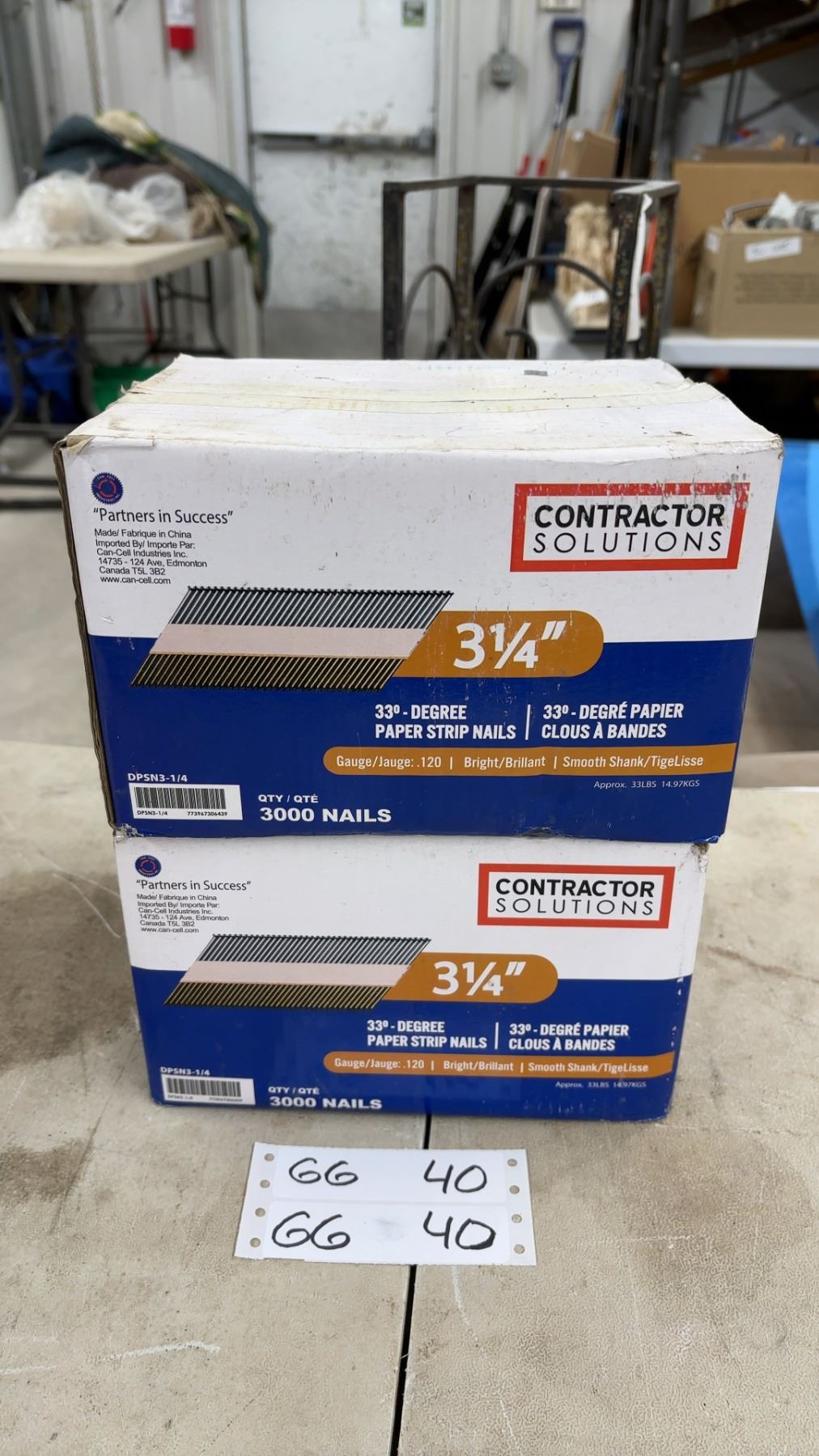 3000 Count Box Contractor Solutions 3 1/4