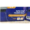 Image 3 : Two Boxes Contractor Solutions 3-1/4" Paper Strip Framing Nails, 33°, .120 Gauge, 3000 Count Each