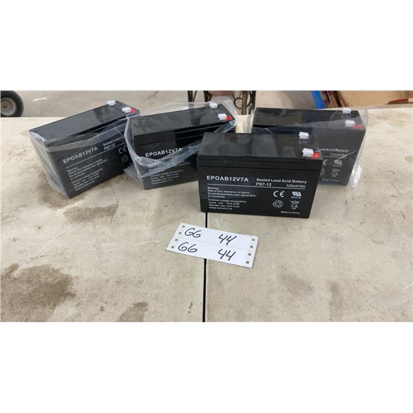 4 EPOAB12V7A 12-Volt 7Ah Sealed Lead Acid Batteries