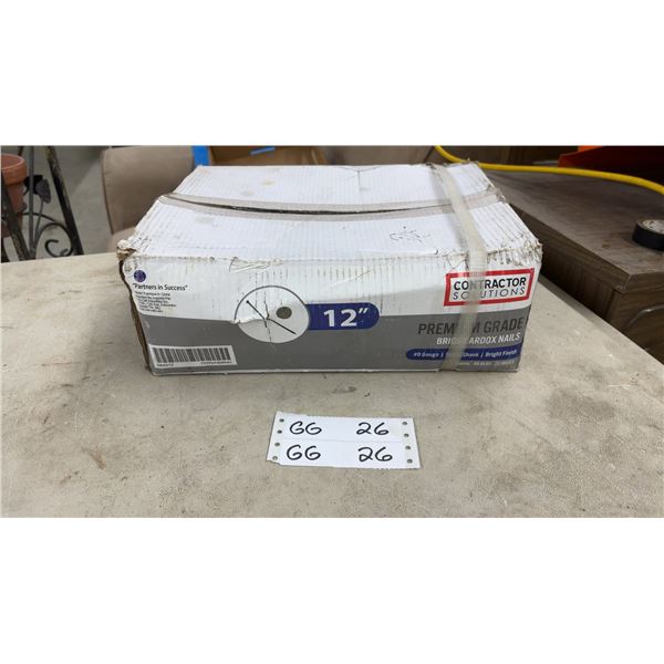Contractor Solutions 12" Premium Grade Bright Ardox Nails, #0 Gauge, 50 Pounds