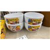 Image 2 : Vintage Kitchen Lot with Canister Set, Bean Pot, Teapot, Cereal Bowls, and More