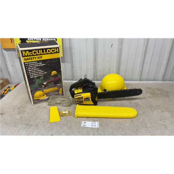 McCulloch Eager Beaver 2.0 CID Chainsaw with 16" Bar Guard and Safety Kit