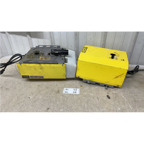 Stanley Deluxe 1/3 Horsepower Garage Door Opener Units, Lot of 2