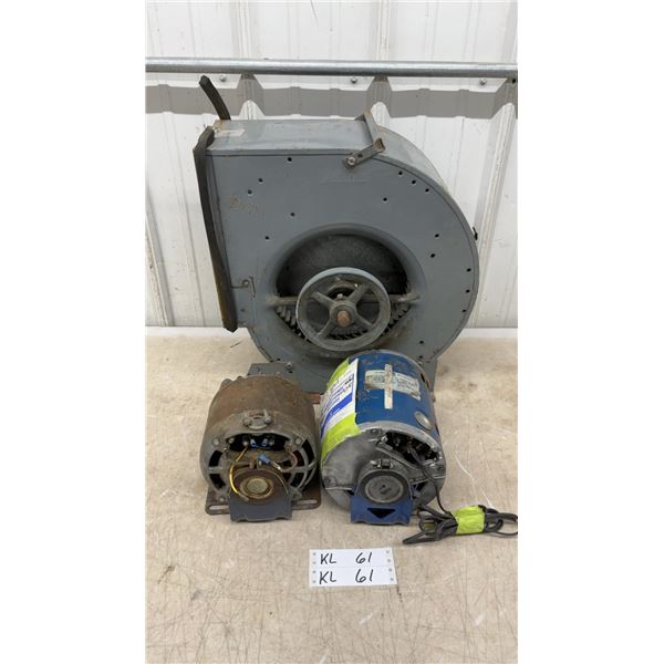 LAU Centrifugal Blower with GE 1/3 HP AC Motor and Fractional Horsepower Motor