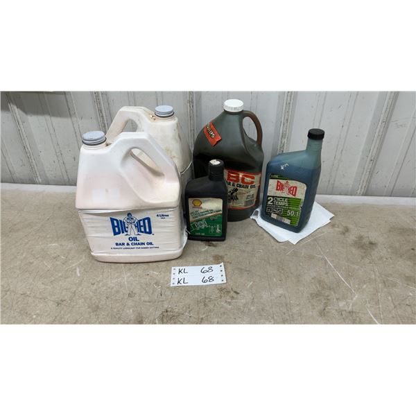 Big Red Bar and Chain Oil, Shell XTC-50 2-Cycle Engine Oil, BC Bar and Chain Oil, and More
