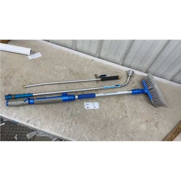 Water-Fed Telescoping Car Wash Brush with Extension Wand and More
