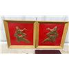 Image 5 : Vintage 78 RPM Record Album with Framed Copper Duck Wall Art Pair and More
