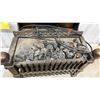 Image 2 : Durable Electric Appliance Co. Vintage Electric Fireplace Insert with Faux Coal, 220 Volts 15 Amps